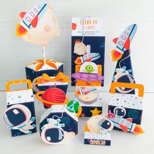 Pack de Astronauta Cajitas Personalizadas