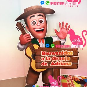 Letrero Bienvenidos a la Granja de Zenon Personalizado