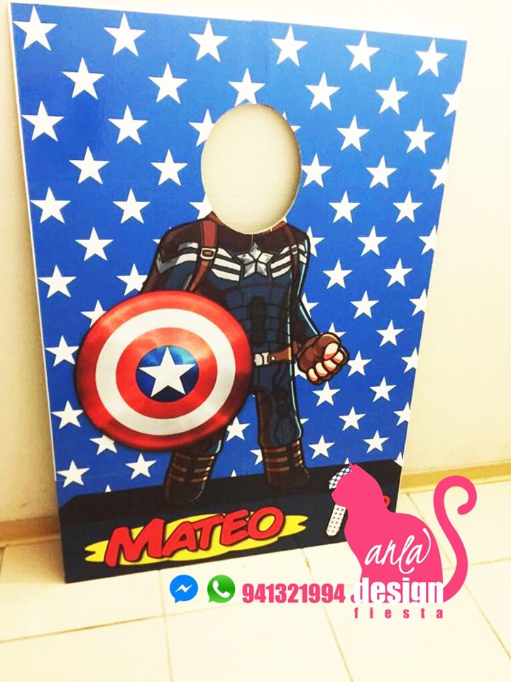 Photocall Capitan America Personalizado