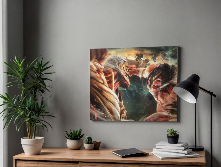 Póster Anime Attack on Titan en Foam Board