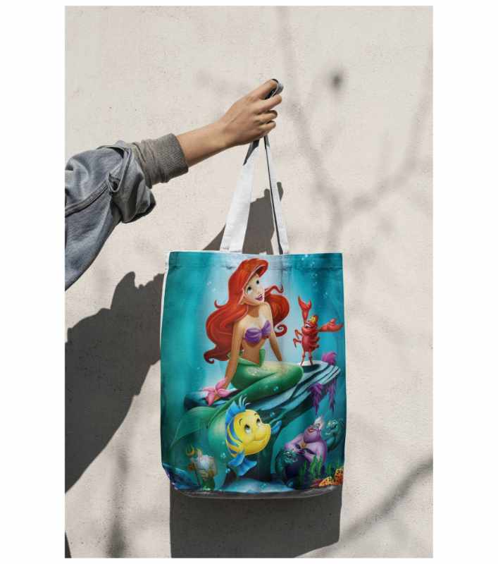 Bolsas Sublimadas de La Sirenita Personalizadas - Image 2