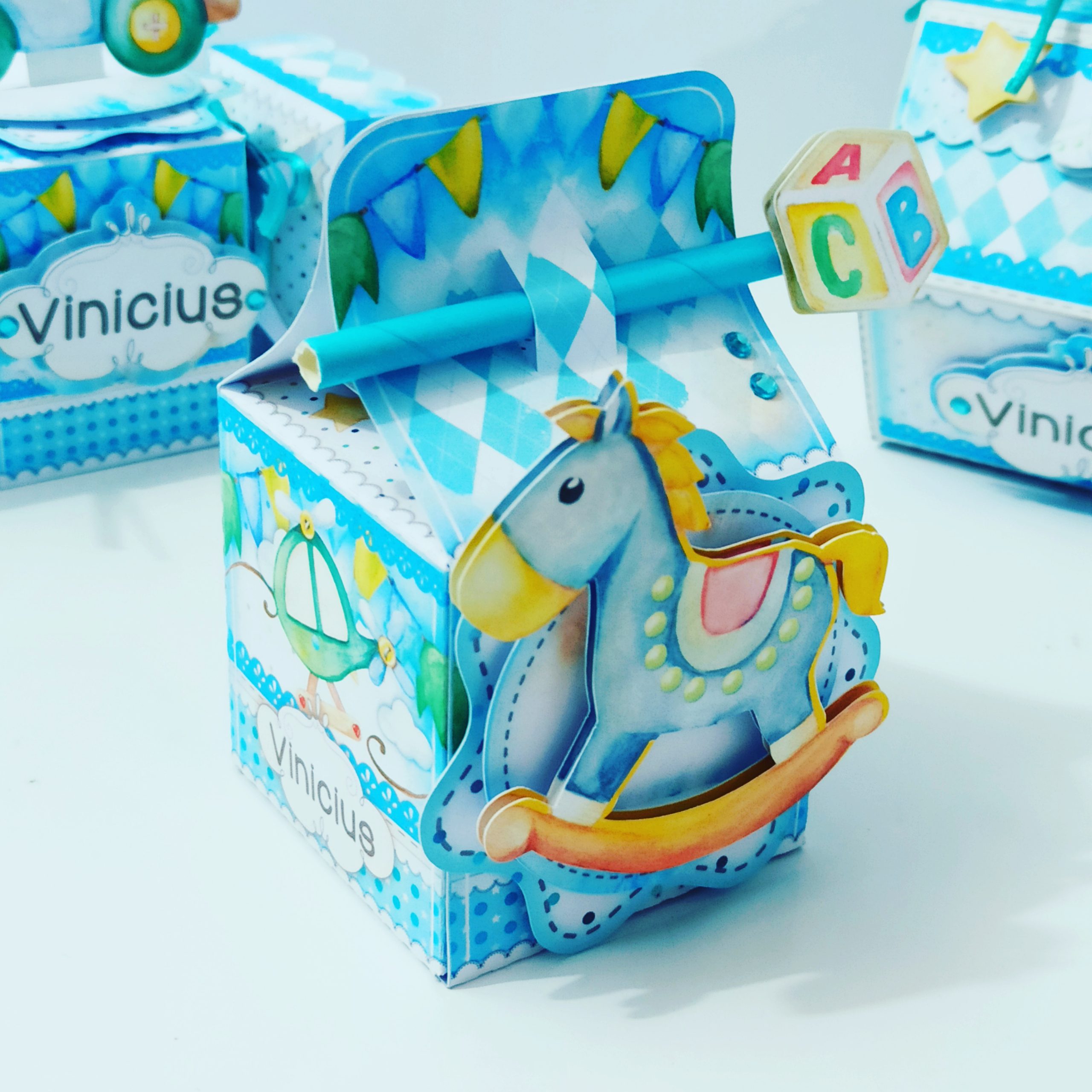 Pack de baby shower niño Cajitas Personalizadas - Image 2