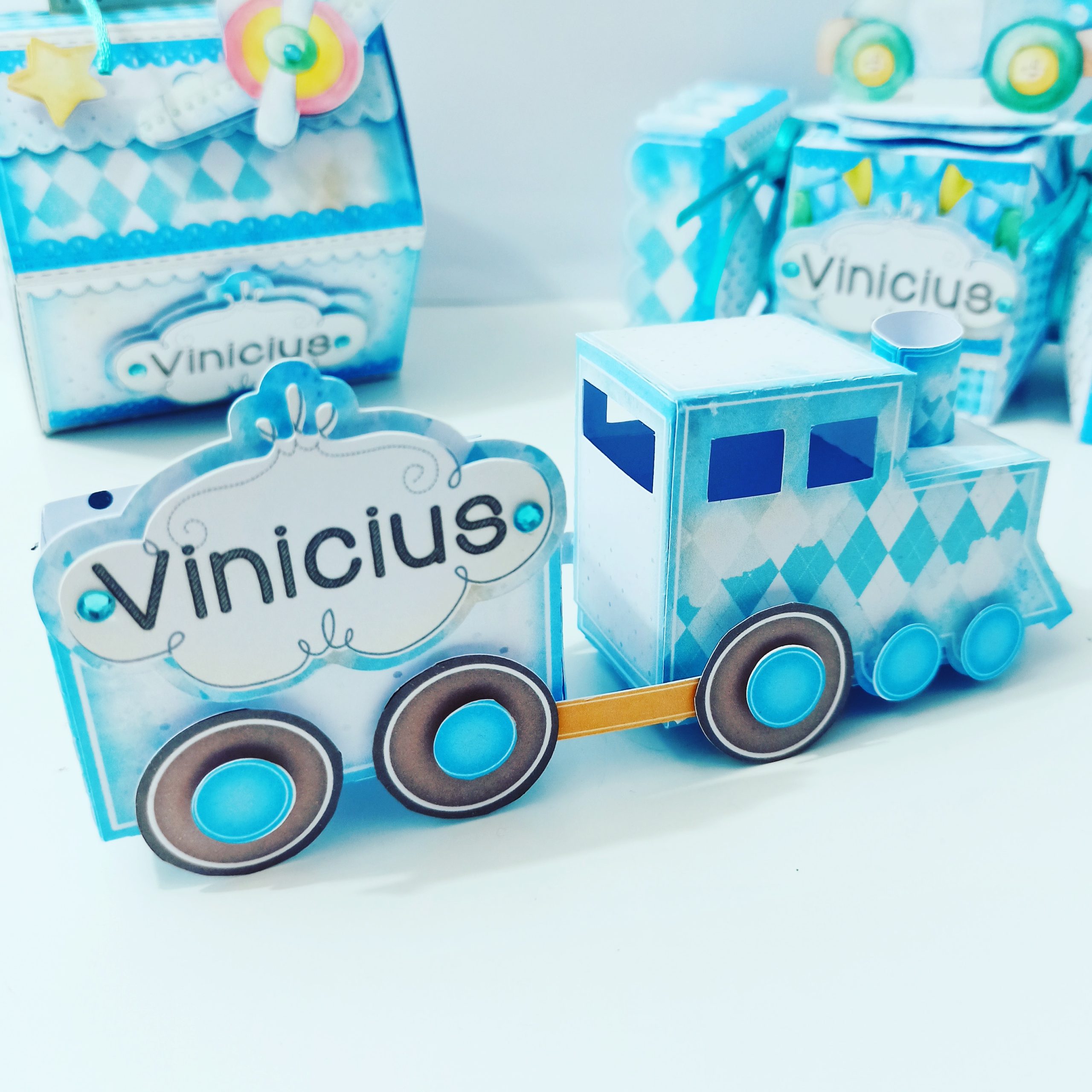 Pack de baby shower niño Cajitas Personalizadas - Image 4
