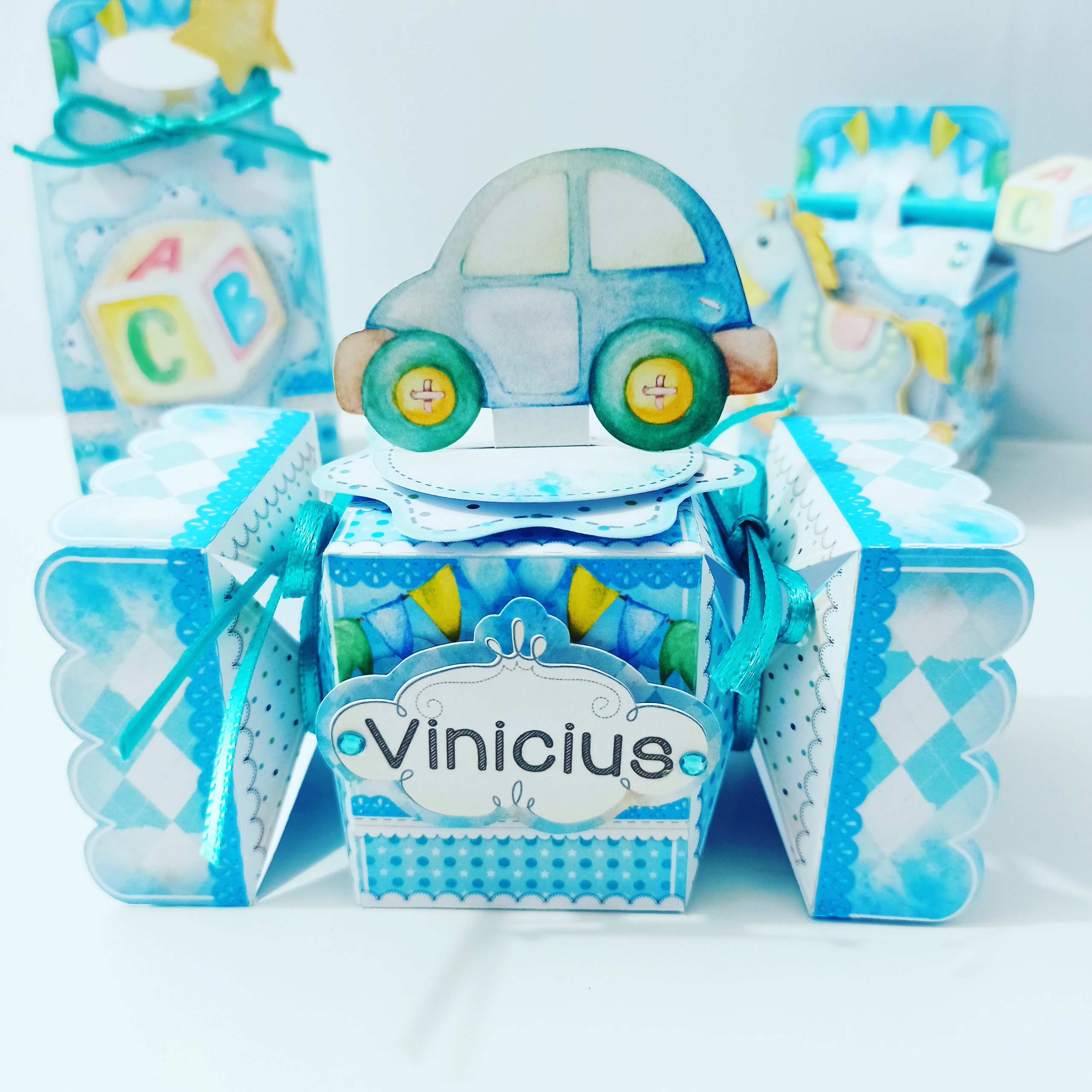 Pack de baby shower niño Cajitas Personalizadas - Image 5