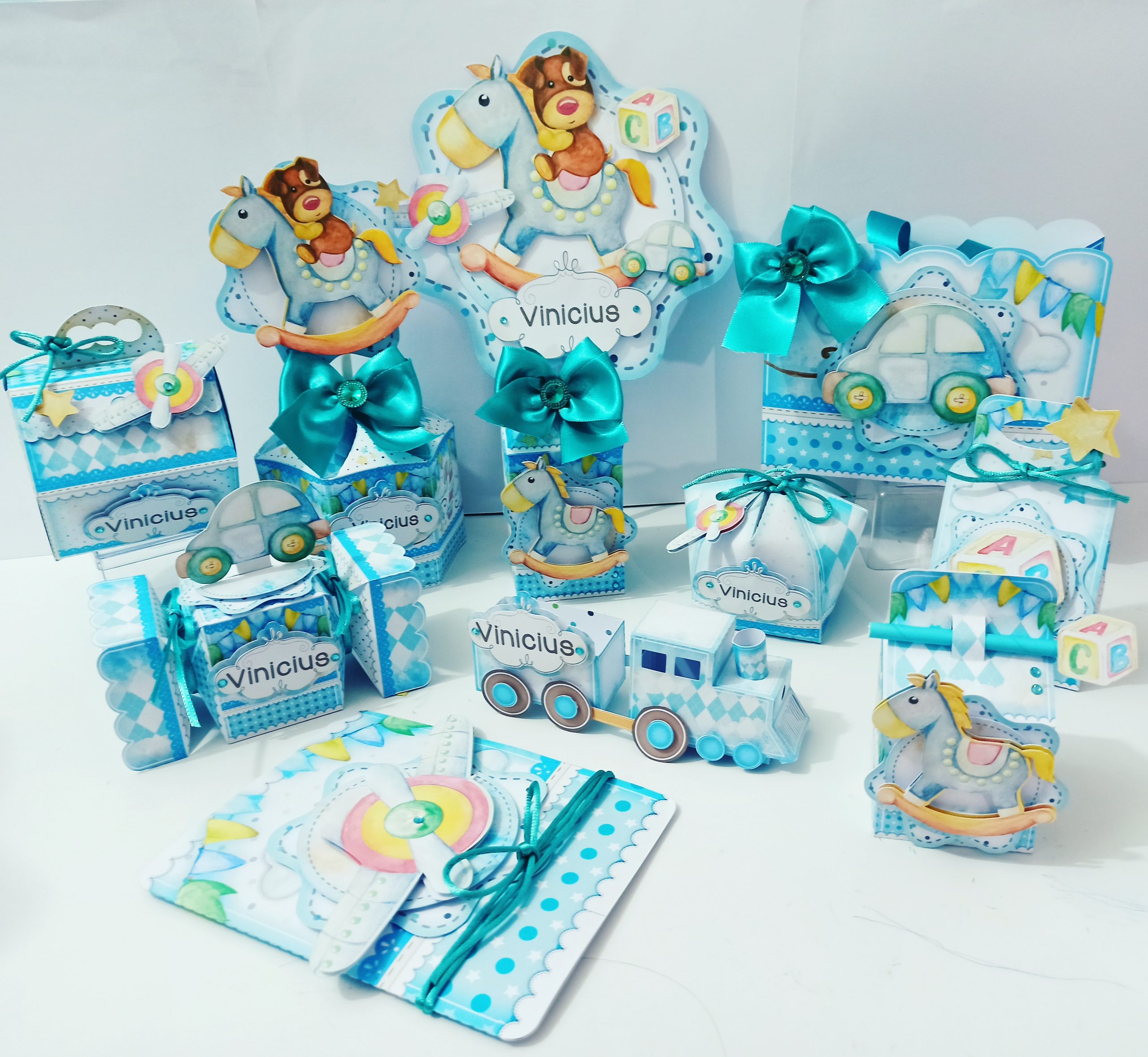 Pack de baby shower niño Cajitas Personalizadas