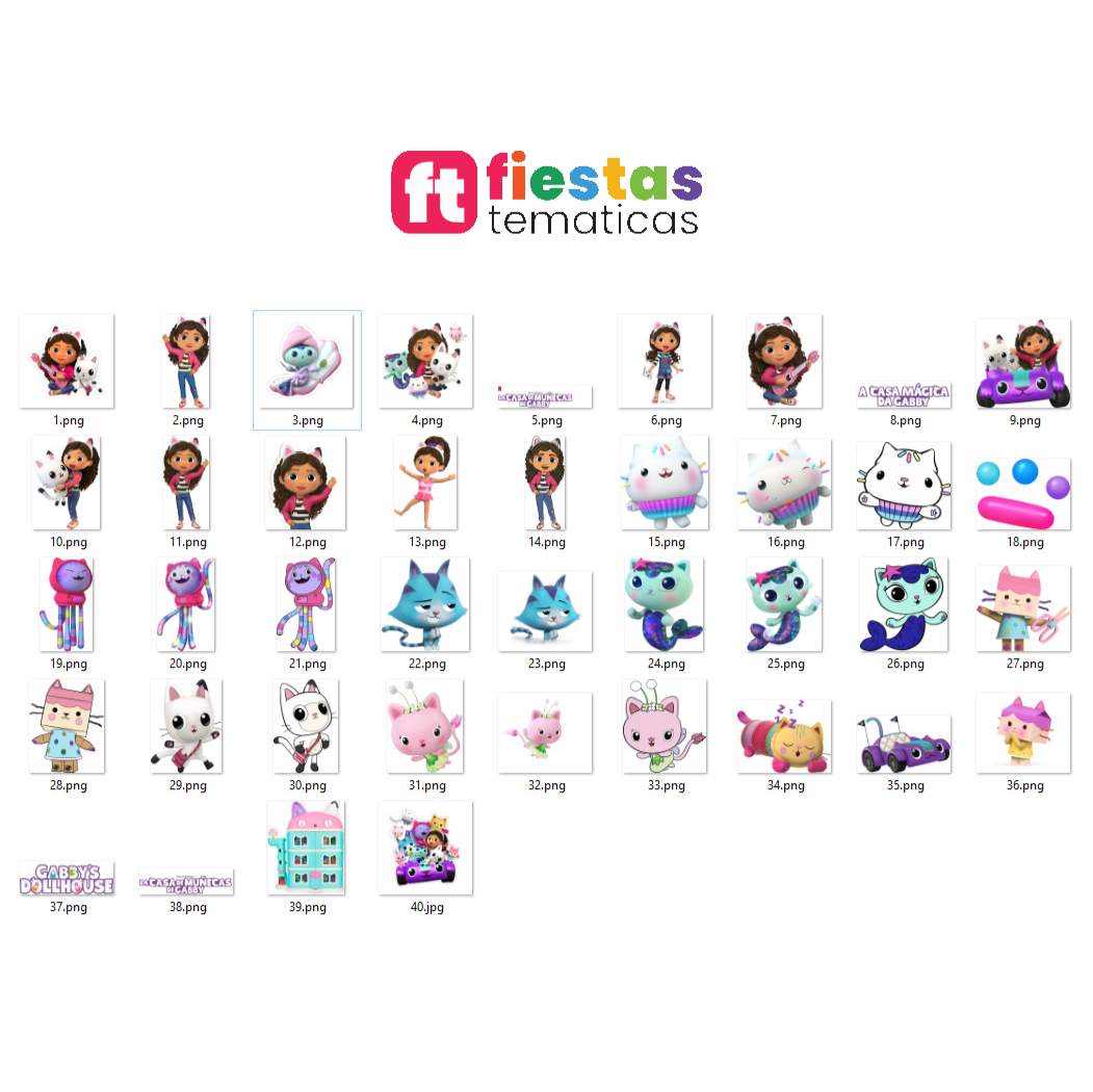 Pack Banner La casa de muñecas de Gabby Personalizado - Image 2