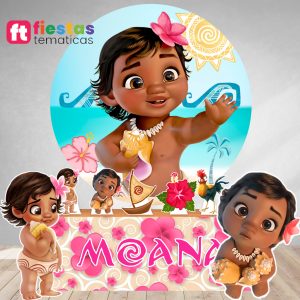 Pack Banner Moana baby Personalizado