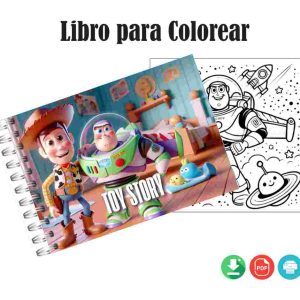 Libro para Colorear de Toy Story en formato PDF