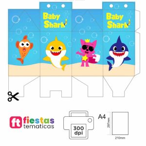 Dale un toque dulce, delicado y profesional a tu evento con nuestra Cajita Milk Box temática de Baby Shark. Es la opción perfecta para personalizar tu mesa de dulces, entregar pequeños recuerdos o simplemente destacar la decoración de tu fiesta de una manera especial y económica.