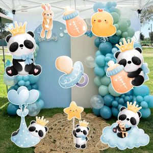 Kit de Siluetas Temáticas Baby Shower Osito Panda ¿Estás planeando una decoración espectacular? Nuestras siluetas personalizadas son el elemento clave que necesitas. Elaboradas con materiales de alta calidad, combinamos la viveza de los colores del Vinil Premium con la rigidez y ligereza del Foamboard, logrando un acabado profesional, limpio y resistente.