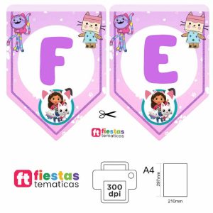 Dale un toque especial a tu fiesta con nuestro Banderín La casa de muñecas de Gabby "Feliz Cumpleaños" 🎈 ¿Estás buscando la decoración perfecta para celebrar un cumpleaños inolvidable? Nuestro banderín temático con el texto "Feliz Cumpleaños" es el elemento infaltable para transformar cualquier espacio de manera rápida y linda.