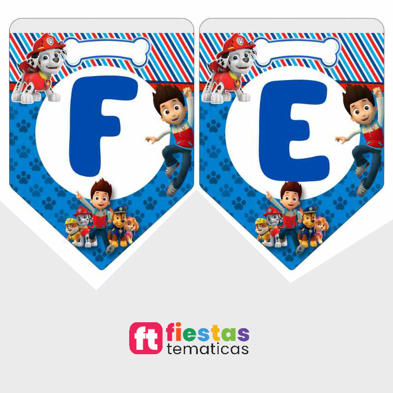 En los detalles está la verdadera magia de una fiesta inolvidable. Dale ese toque especial y exclusivo a tu celebración con nuestro banderín de cumpleaños personalizado de PAW Patrol, diseñado con acabado profesional para sorprender al festejado y a todos tus invitados.