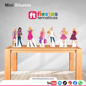 Haz que tu evento destaque con nuestras Mini Siluetas de La Barbie para su Decoración. Si buscas una decoración que marque la diferencia, nuestras mini siluetas de 20 cm son la solución perfecta. Olvídate de los adornos de cartón que se doblan o pierden color; en Fiestas Tematicas apostamos por la calidad profesional.