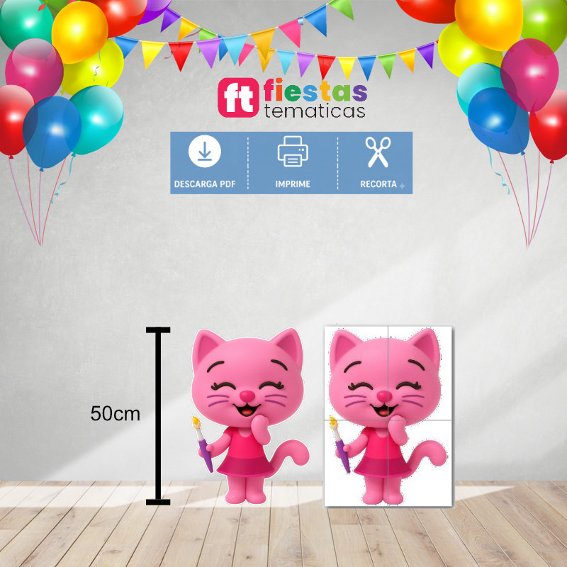 Siluetas Recortables 50cm Payasito Plim Plim 3D - Image 2