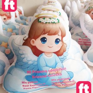 Cojin Silueta para Bautizo Personalizado