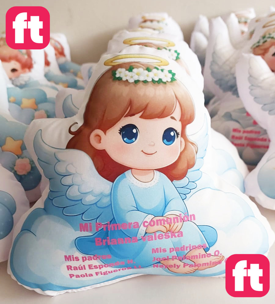 Cojin Silueta para Bautizo Personalizado