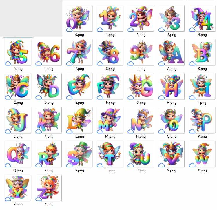 Letras números de la temática hadas Personalizados - Image 2