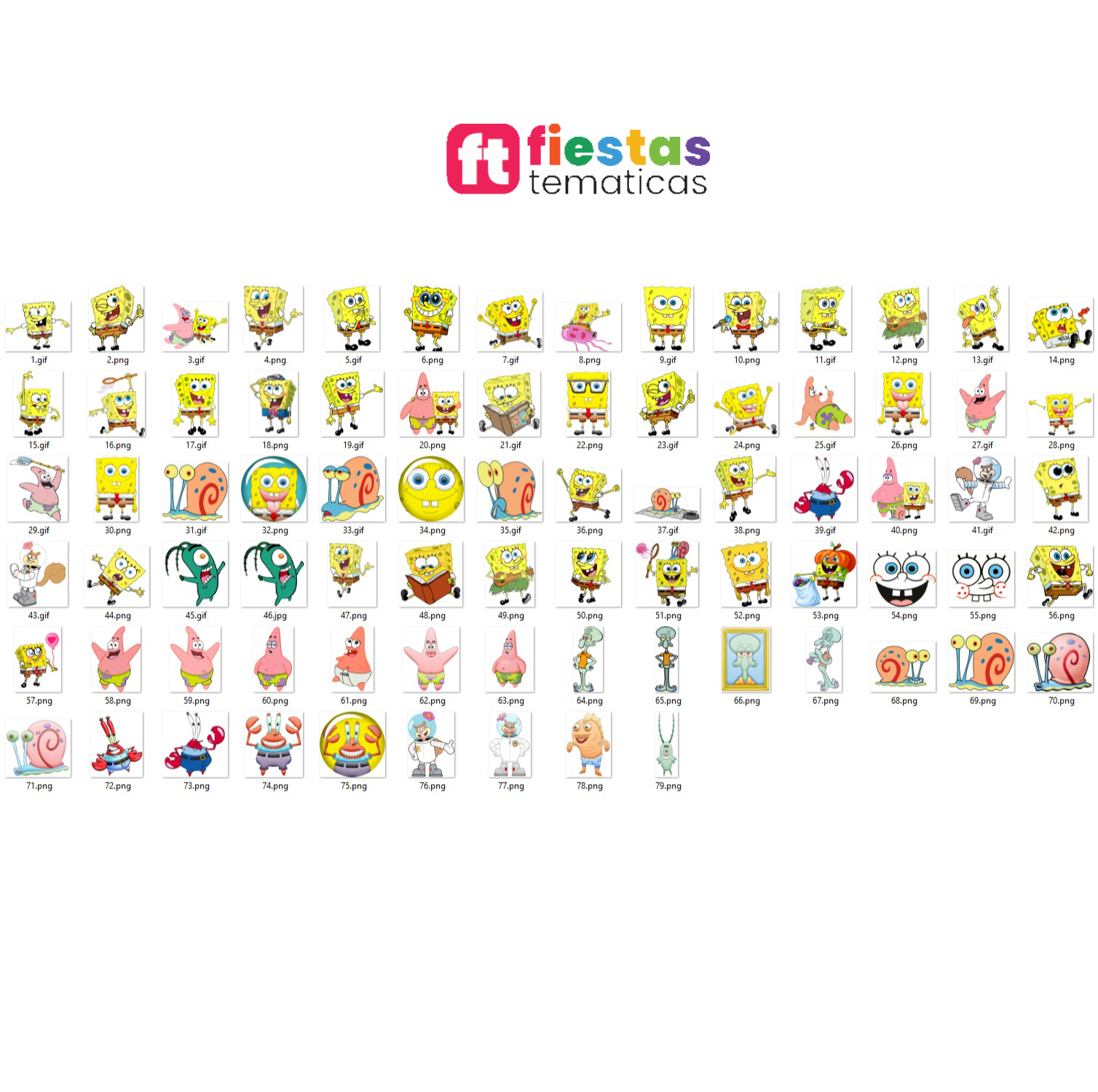 Pack Temático Bob Esponja en Banner - Image 2