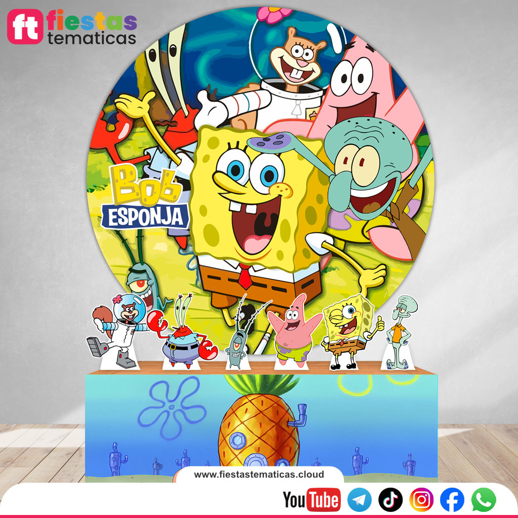 Pack Temático Bob Esponja en Banner