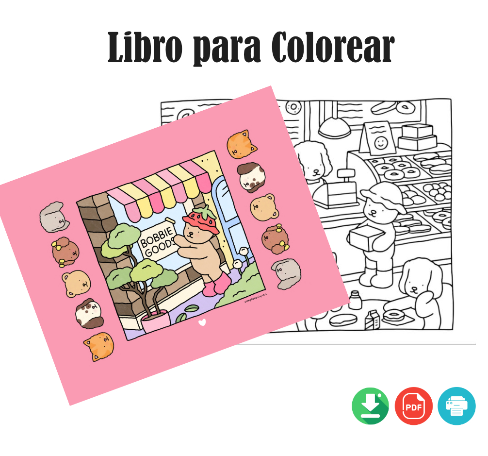 Libro para Colorear de Bobbie Goods en formato PDF