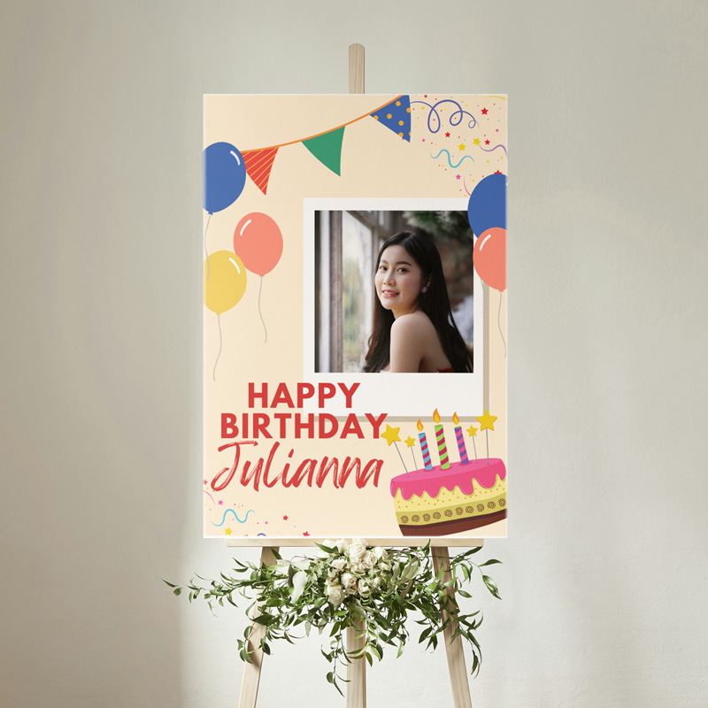 Cuadro de Feliz Cumpleaños Personalizado M4