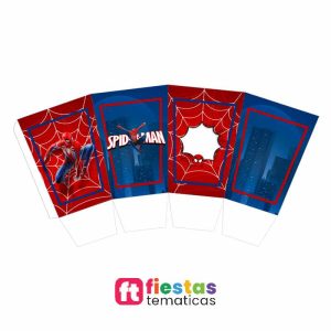 🍿 Cajitas de Pop Corn Personalizadas de Spiderman para Fiestas y Eventos Haz que tu mesa de dulces destaque con estas espectaculares cajitas de pop corn diseñadas especialmente para tu celebración. Son el recuerdo perfecto y un elemento decorativo que a niños y adultos les encantará.