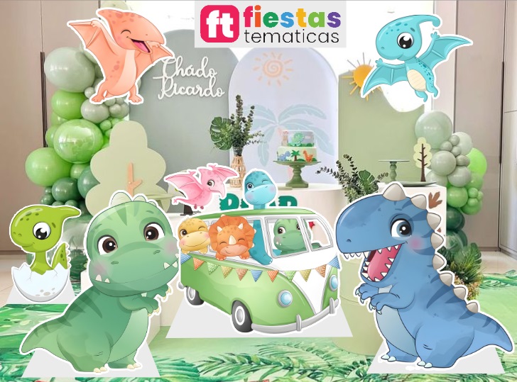 Kit de Siluetas de Dino Friends para niño