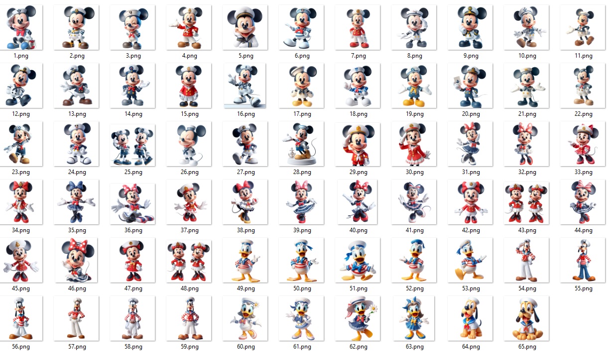 Kit de Siluetas de Mickey Marinero - Image 2