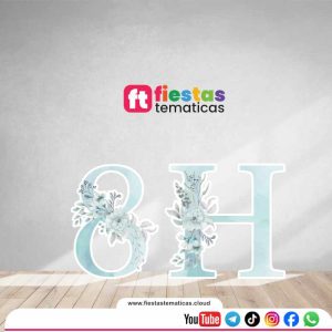Dale un toque mágico a tu evento Transforma la decoración de tu fiesta con nuestras Letras números de la temática Flores. Creadas con un acabado impecable, son el elemento perfecto para destacar en la mesa principal, la entrada del evento o como el fondo ideal para las fotos de recuerdo.