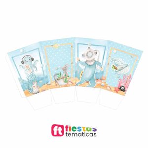 Cajitas Porcorn Fonfo del Mar Personalizadas