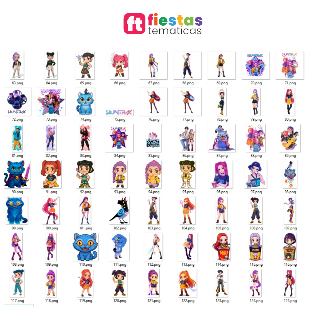 Kit de Siluetas de Las guerreras K-pop - Image 2
