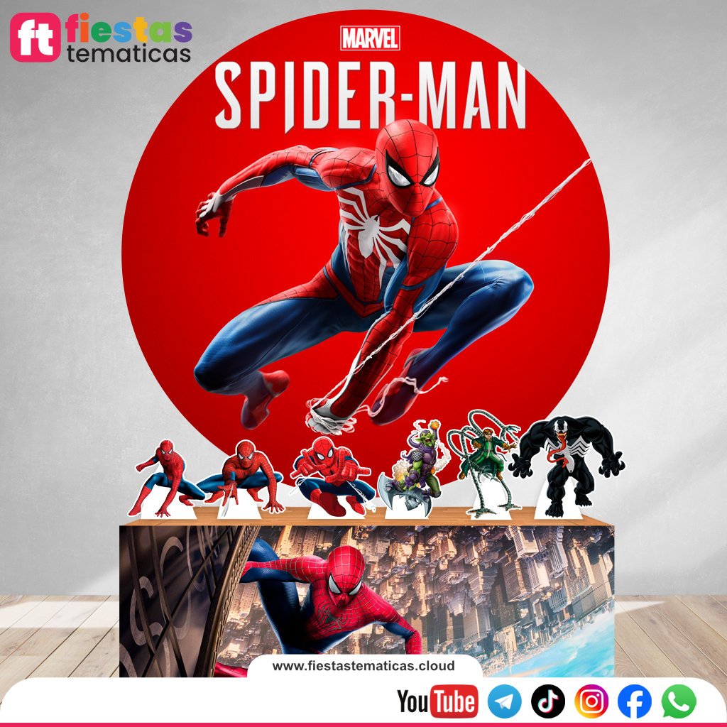 Pack Banner de Spiderman Personalizado