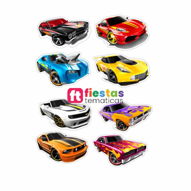 Toppers para Torta Hot Wheels Personalizado - Image 3