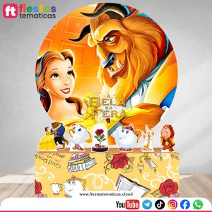 Pack Banner la Bella y la Bestia Personalizado