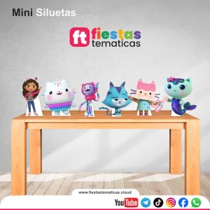 Mini Siluetas de La casa de muñecas de Gabby