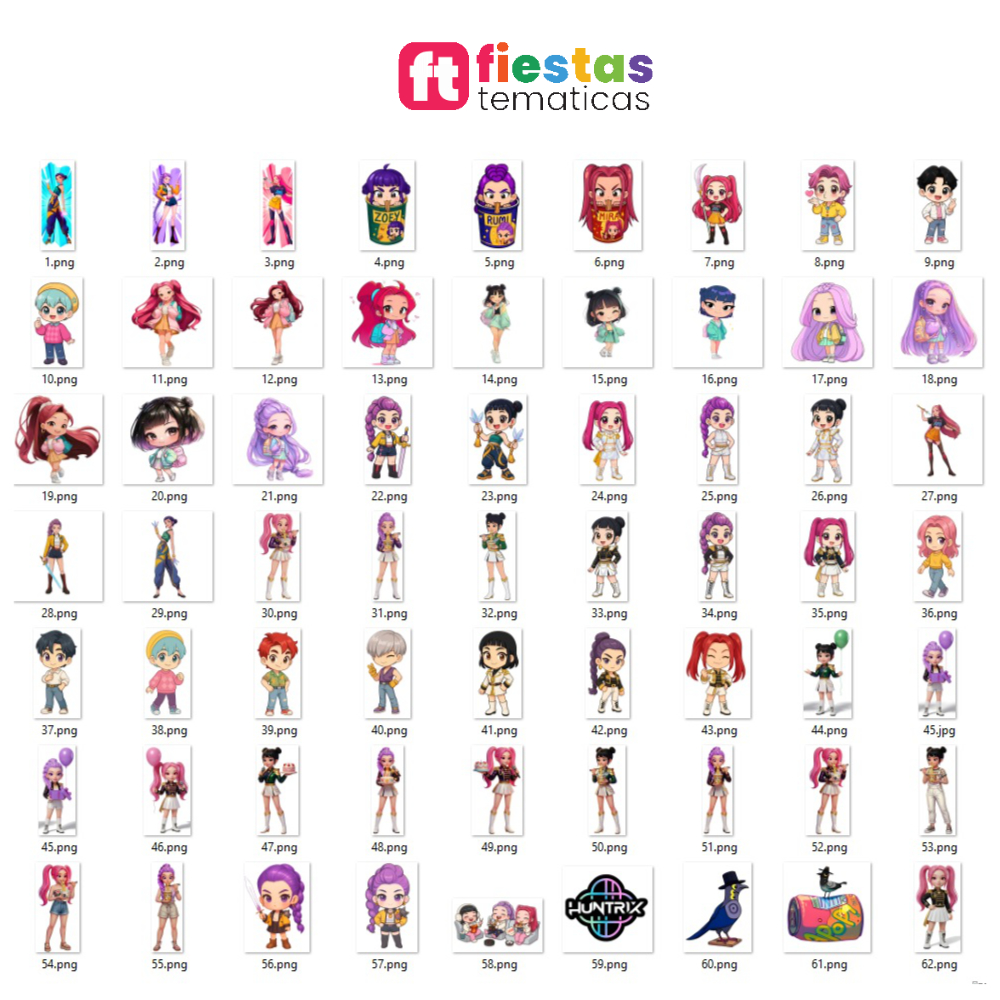 Kit de Siluetas de Las guerreras K-pop - Image 3