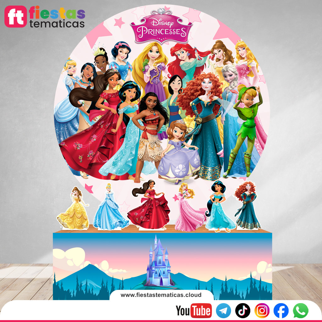 Pack Banner Las Princesas Personalizado