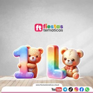 Transforma la decoración de tu fiesta con nuestras Letras números de la temática Osito. Creadas con un acabado impecable, son el elemento perfecto para destacar en la mesa principal, la entrada del evento o como el fondo ideal para las fotos de recuerdo.