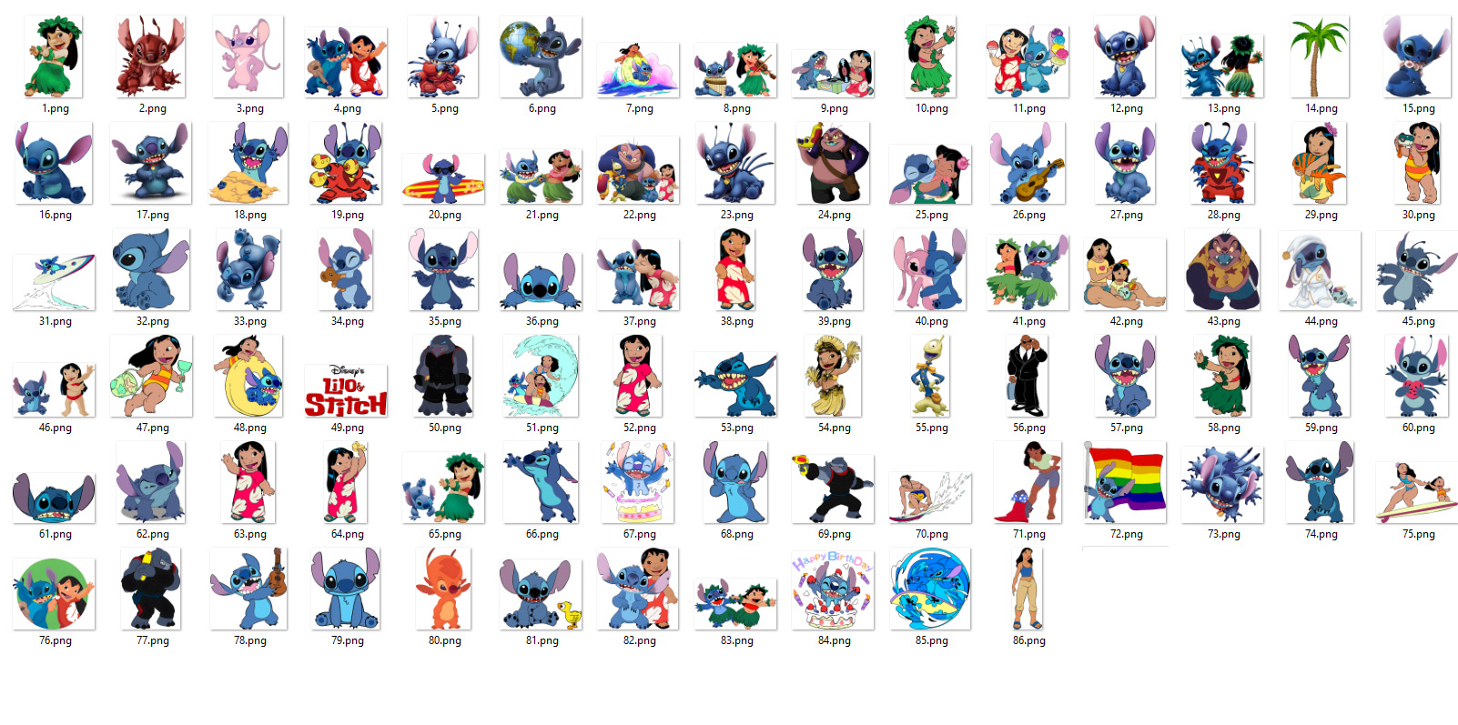 Kit de Siluetas de Lilo y Stitch - Image 2