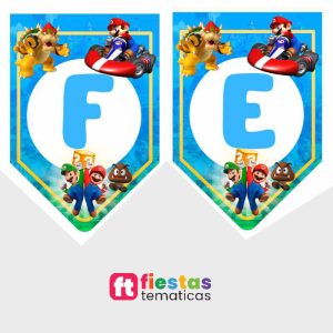 En los detalles está la verdadera magia de una fiesta inolvidable. Dale ese toque especial y exclusivo a tu celebración con nuestro banderín de cumpleaños personalizado de Mario Bros, diseñado con acabado profesional para sorprender al festejado y a todos tus invitados.