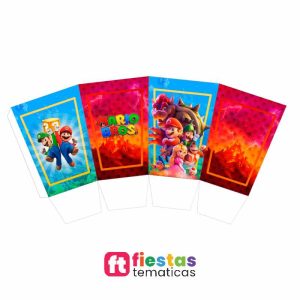 🍿 Cajitas de Pop Corn Personalizadas Mario bros para Fiestas y Eventos Haz que tu mesa de dulces destaque con estas espectaculares cajitas de pop corn diseñadas especialmente para tu celebración. Son el recuerdo perfecto y un elemento decorativo que a niños y adultos les encantará.