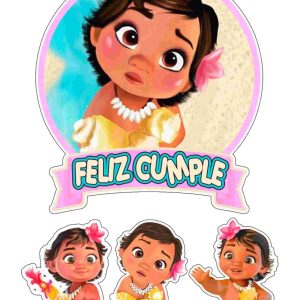 Toppers Moana Bebe Gratis