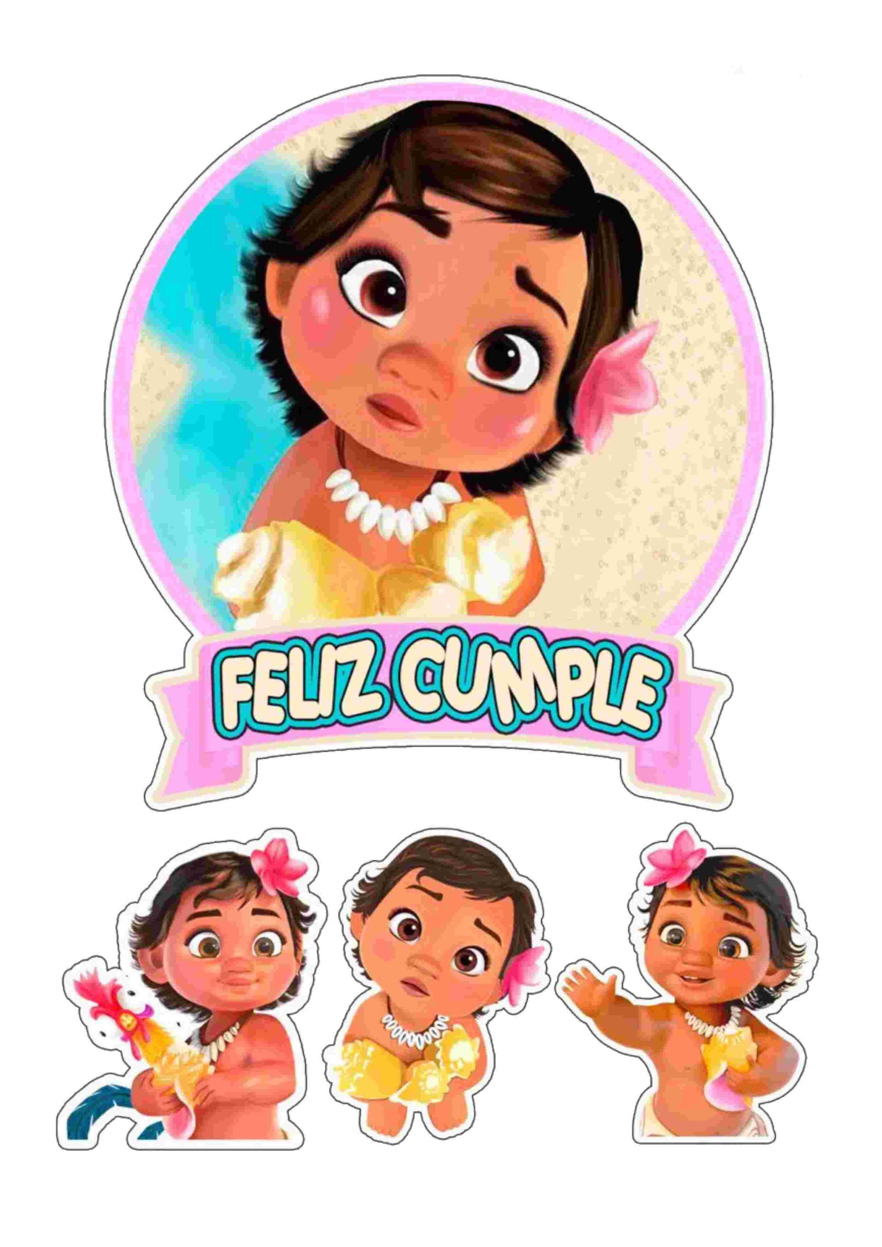 Toppers Moana Bebe Gratis