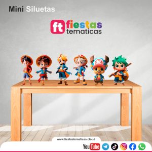 Mini Siluetas de One Piece 3D