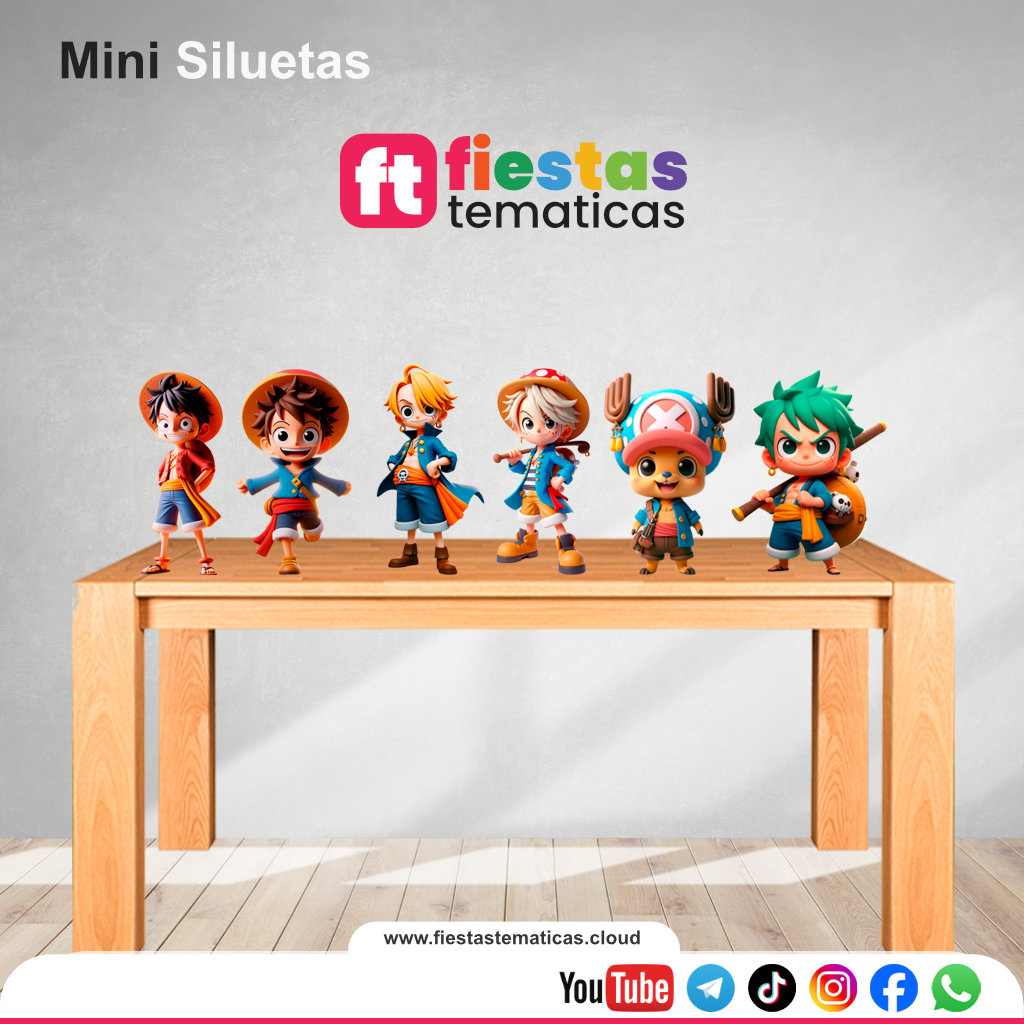 Mini Siluetas de One Piece 3D