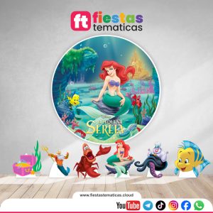 Pack en Vinil La Sirenita Personalizado