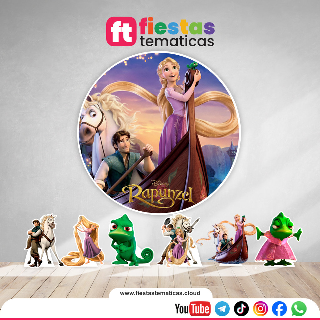 Pack en Vinil Rapunzel Personalizado