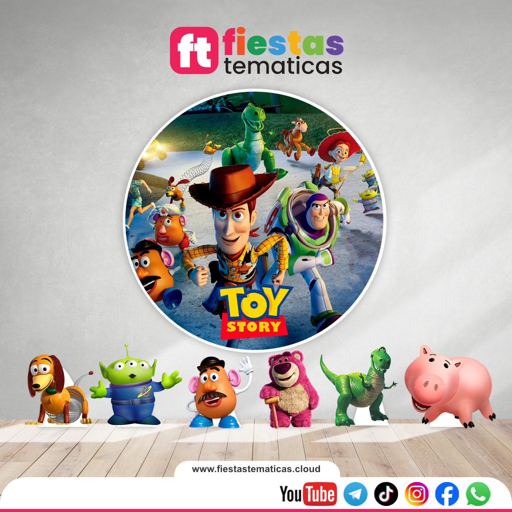 Pack en Vinil Toy Story Personalizado para su Fiestas Temática