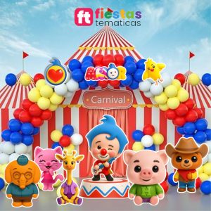 Kit de Siluetas del Payasito Plim Plim