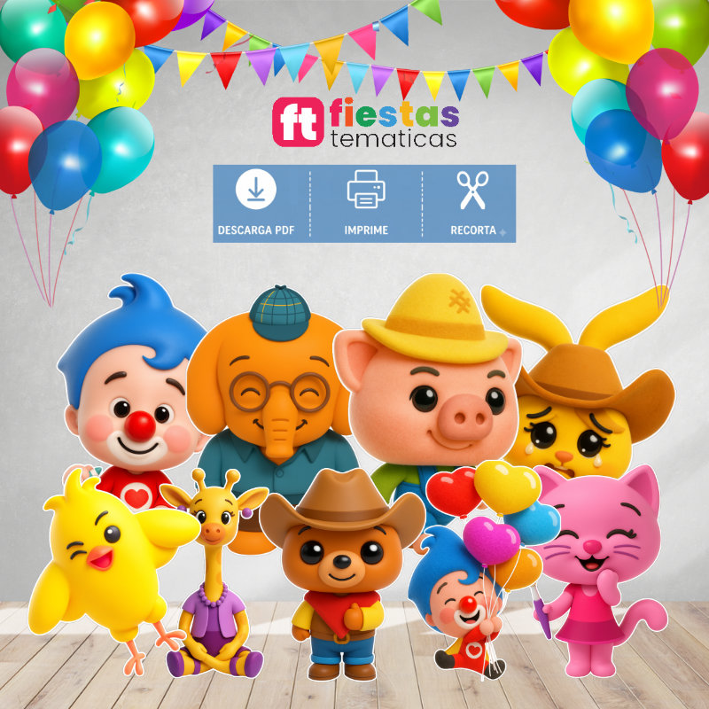 Haz que la mesa principal y los fondos de tus eventos destaquen con nuestras siluetas recortables Tamaño A4. Este listado incluye archivos digitales de alta calidad, diseñados específicamente para que puedas crear tus propios accesorios y decoraciones de fiesta a tamaño real sin necesidad de usar plóters de corte complicados como Cameo ni pagar costosas gigantografías.